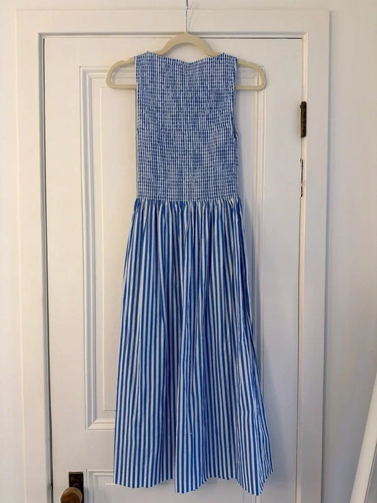 Hill House Cosima Nap Dress - Blueberry Stripe - Picture 2 of 5